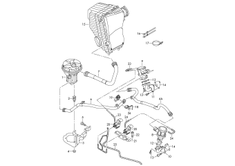 Secondary air pump 4.2 ltr. petrol engine