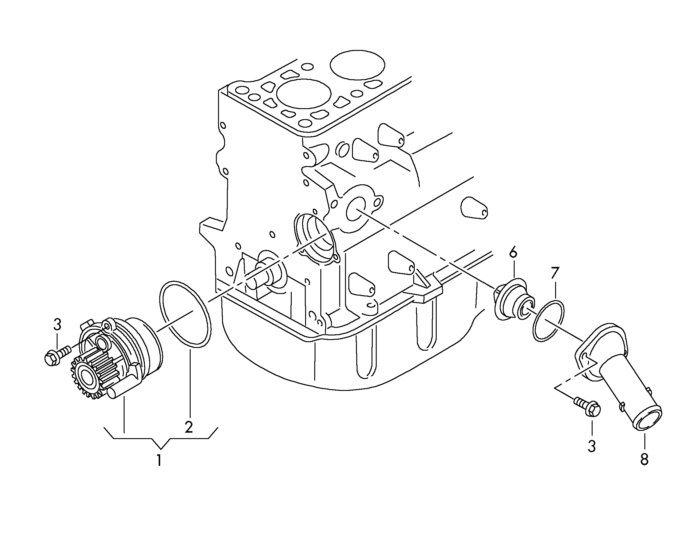 Coolant pump, pipe union 1.6ltr. petrol eng.+, BSE, BSF, CMXA, CHGA Volkswagen Golf Plus 2012-2014 EUR Coolant pump, pipe union 1.6ltr. petrol eng.+, BSE, BSF, CMXA, CHGA Volkswagen Golf Plus 2012-2014 EUR