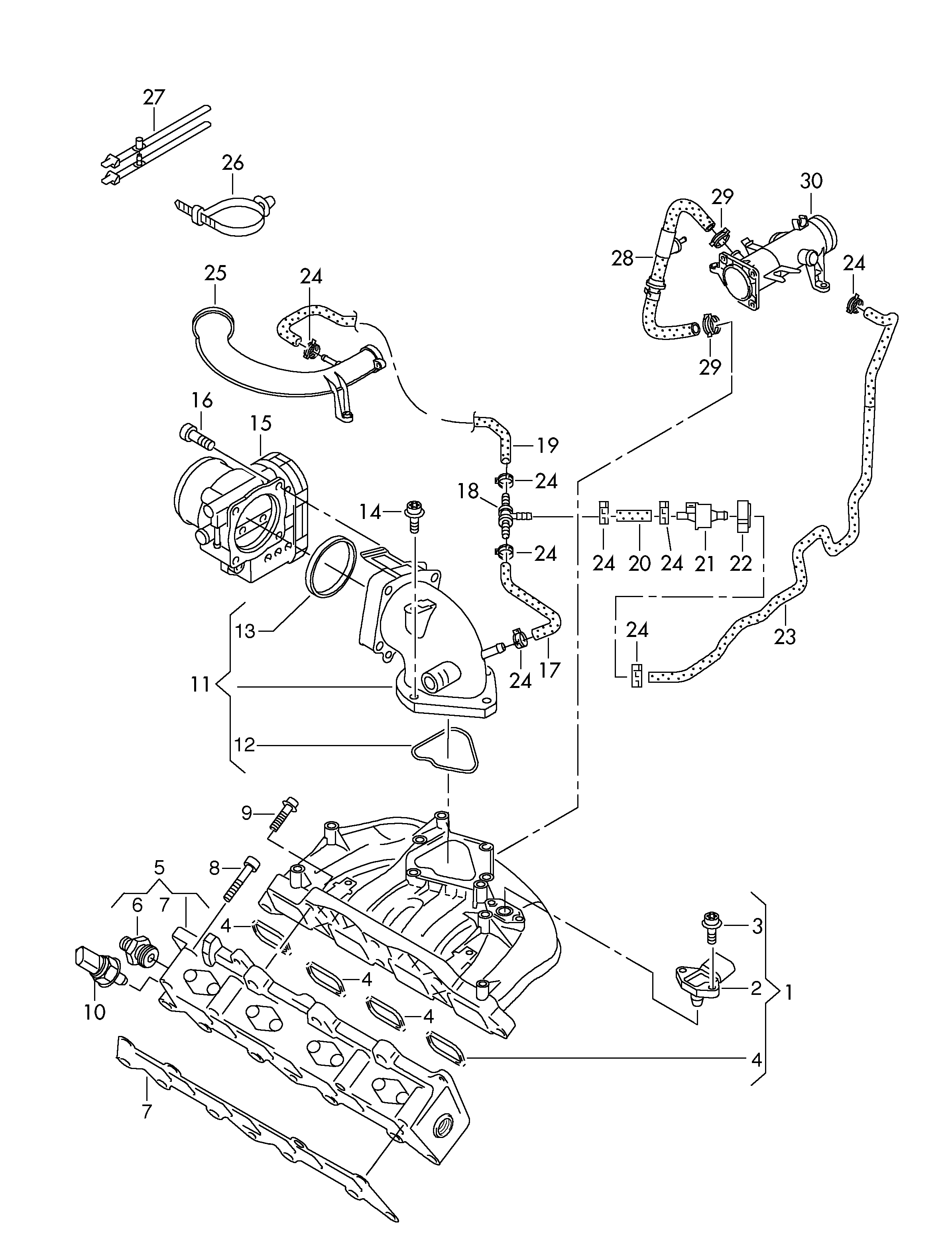 Intake system, vacuum system, activated carbon filter system, suction jet pump 1.4ltr. petrol eng.+, CAVD, CNWA, CTHD, CTKA Volkswagen Golf Plus 2012-2014 EUR Intake system, vacuum system, activated carbon filter system, suction jet pump 1.4ltr. petrol eng.+, CAVD, CNWA, CTHD, CTKA Volkswagen Golf Plus 2012-2014 EUR
