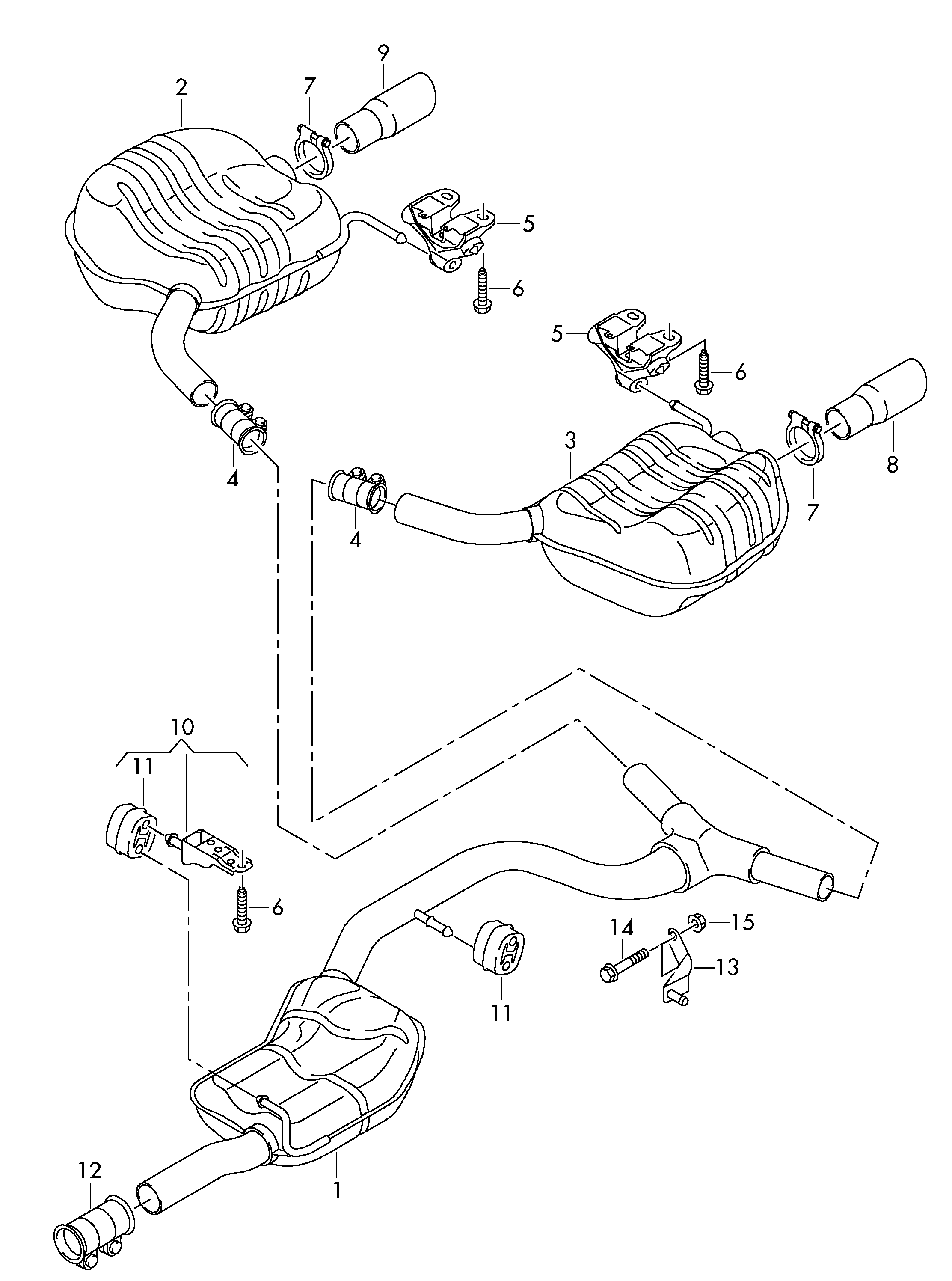 Centre silencer, rear silencer 2.0 ltr. diesel eng.+, 4motion+, CBBB, CFGB Volkswagen Passat CC Coupe 2009-2012 EUR Centre silencer, rear silencer 2.0 ltr. diesel eng.+, 4motion+, CBBB, CFGB Volkswagen Passat CC Coupe 2009-2012 EUR