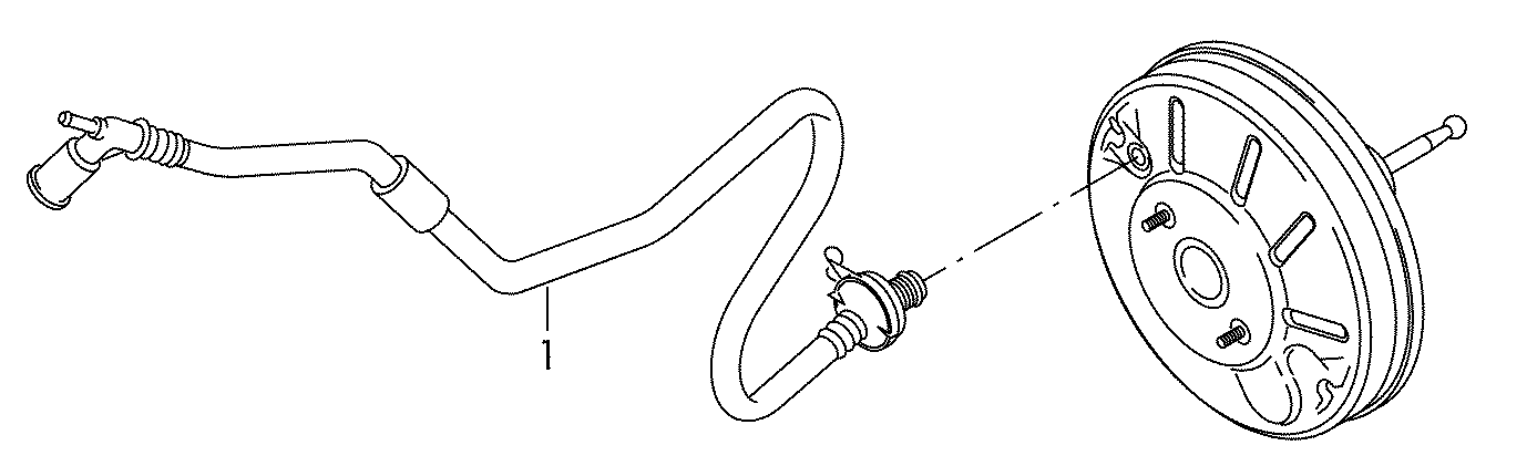 Vacuum hoses for brake servo lhd diesel eng. Volkswagen Passat CC Coupe 2009-2012 EUR Vacuum hoses for brake servo lhd diesel eng. Volkswagen Passat CC Coupe 2009-2012 EUR