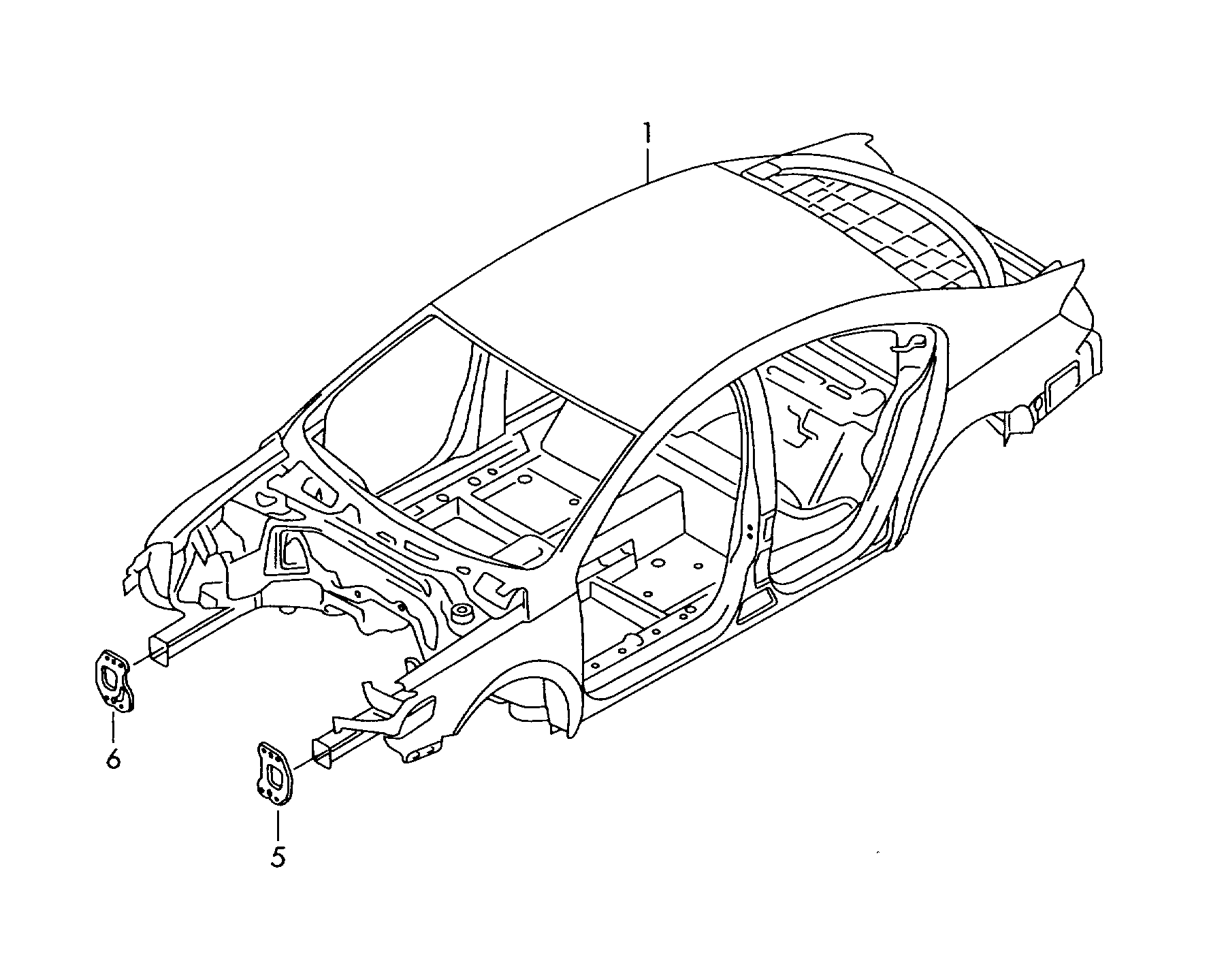 Body Volkswagen Passat CC Coupe 2009-2012 EUR Body Volkswagen Passat CC Coupe 2009-2012 EUR