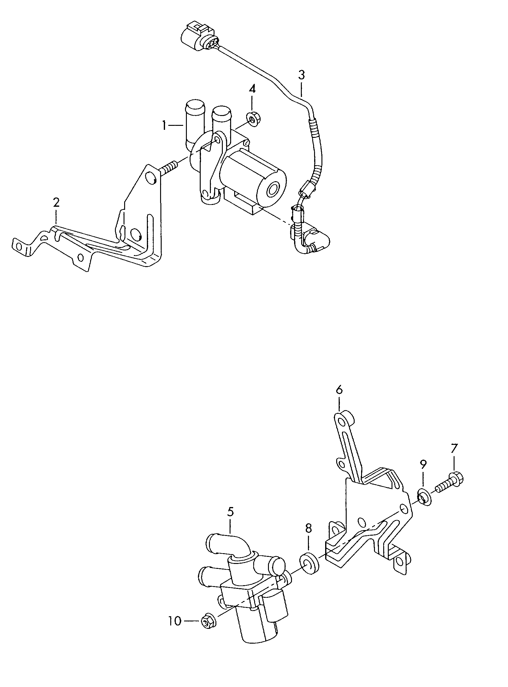 Solenoid valve for vehicles with auxiliary heater Volkswagen Passat CC Coupe 2009-2012 EUR Solenoid valve for vehicles with auxiliary heater Volkswagen Passat CC Coupe 2009-2012 EUR
