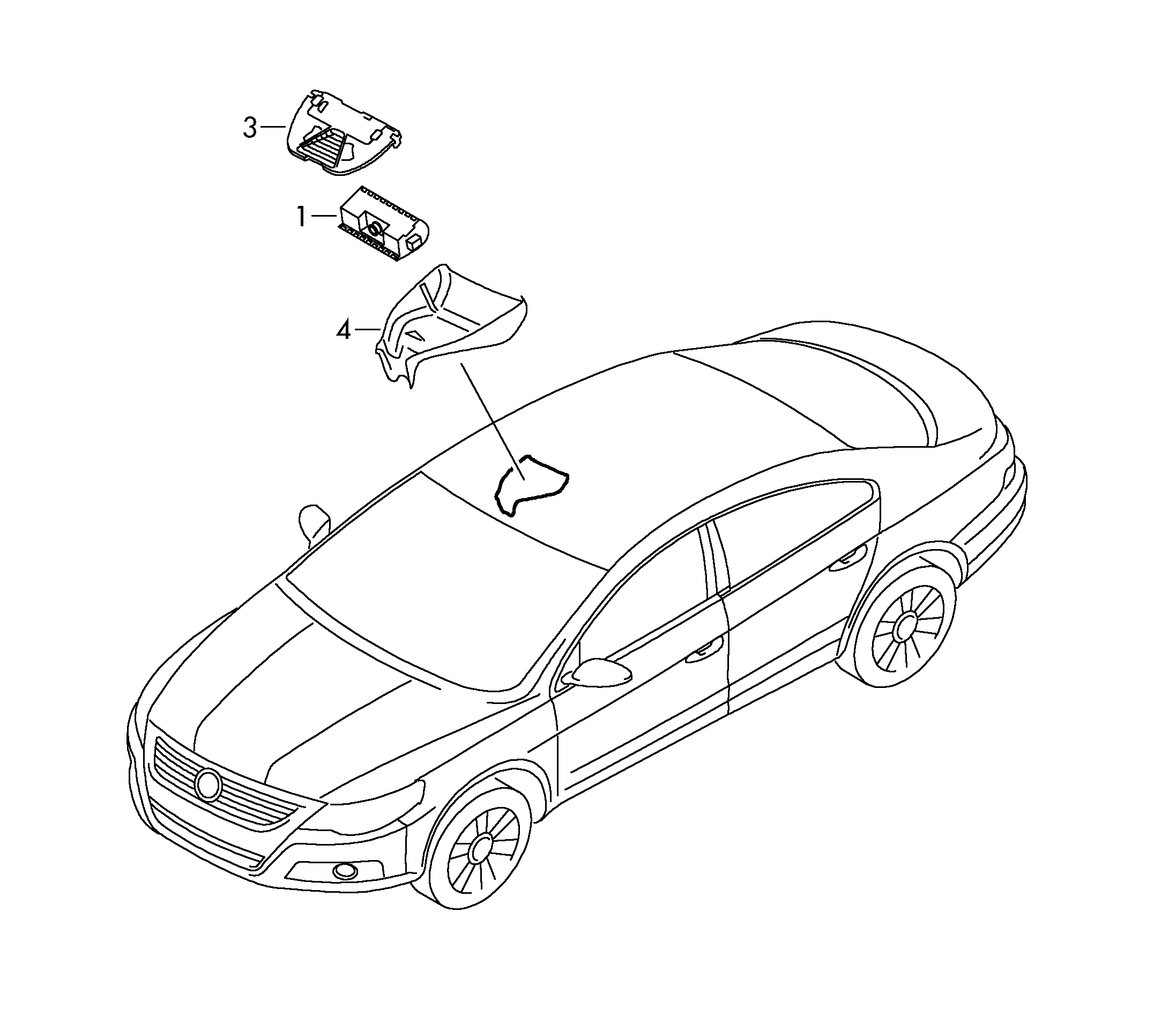 Control unit for lane guard system with camera Volkswagen Passat CC Coupe 2009-2012 EUR Control unit for lane guard system with camera Volkswagen Passat CC Coupe 2009-2012 EUR