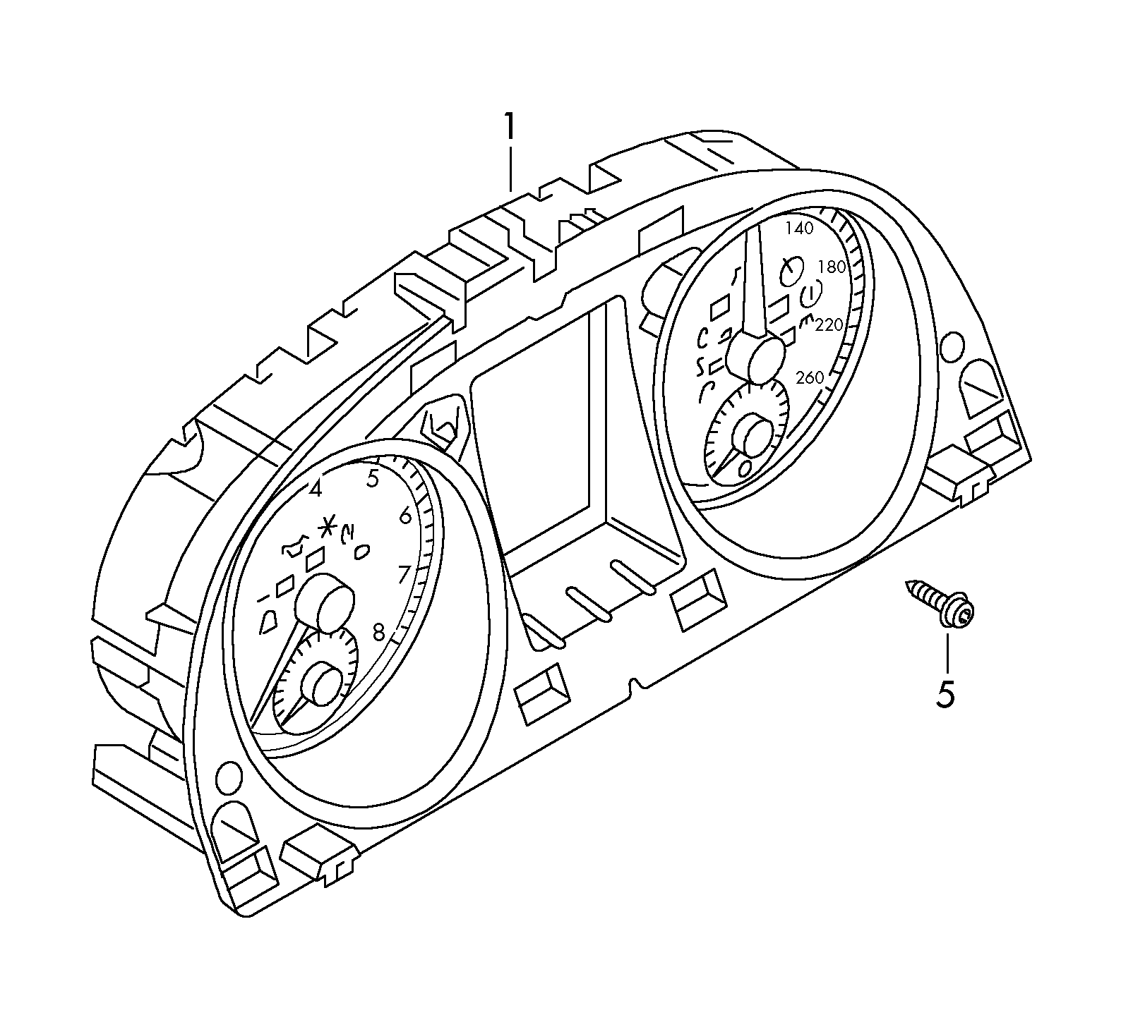 Combi-instrument, before 03.11.2008 Volkswagen Passat CC Coupe 2009-2012 EUR Combi-instrument, before 03.11.2008 Volkswagen Passat CC Coupe 2009-2012 EUR