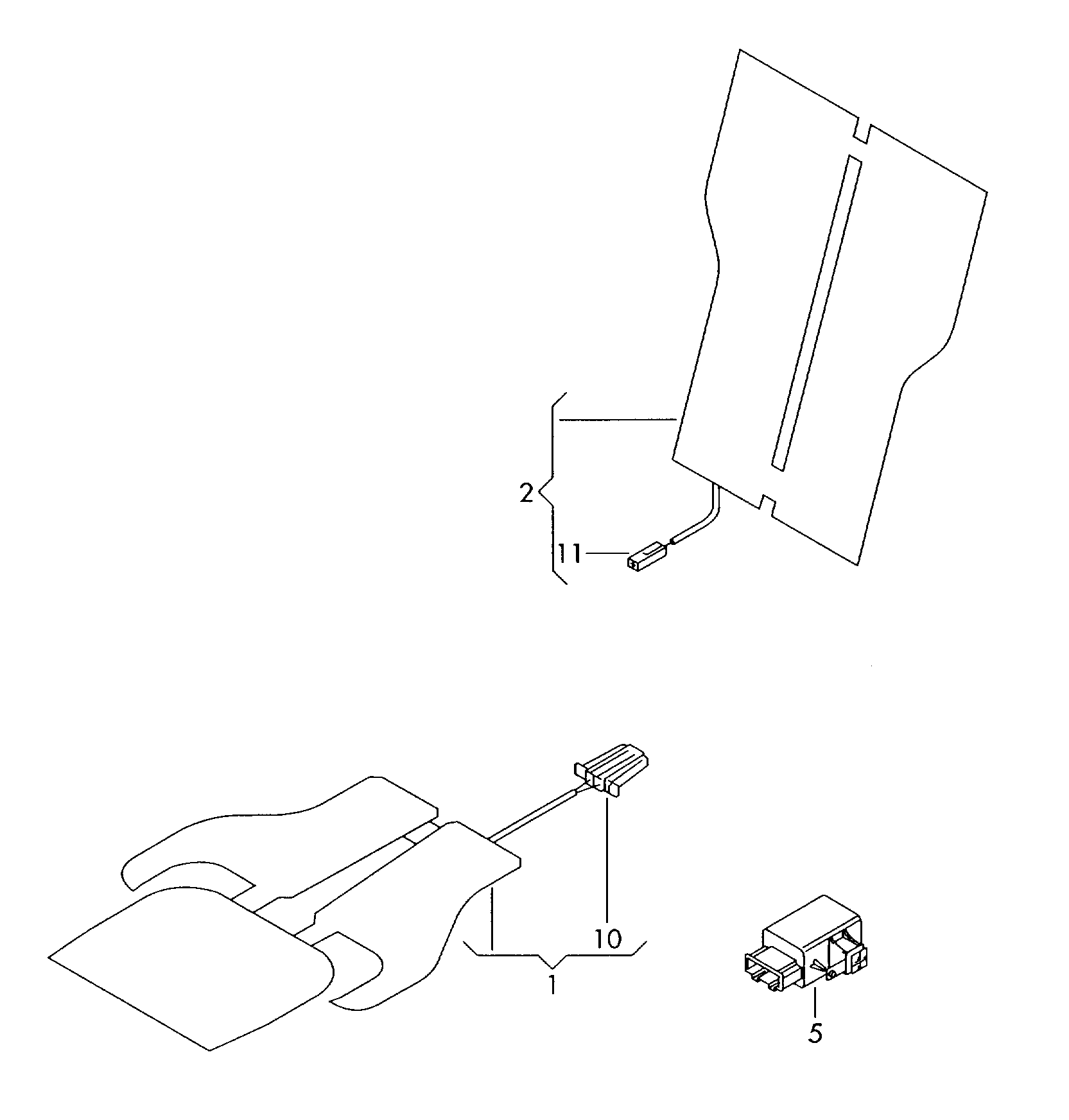 Electrical parts for seat and backrest heating rear PR-4A4 Volkswagen Passat CC Coupe 2009-2012 EUR Electrical parts for seat and backrest heating rear PR-4A4 Volkswagen Passat CC Coupe 2009-2012 EUR