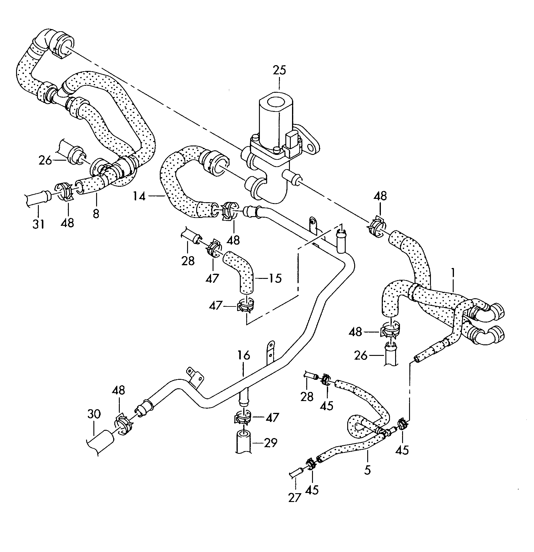 Coolant cooling system, for vehicles with auxiliary, heater 3.6ltr. 6-cylinder+, petrol eng.+, BWS Volkswagen Passat CC Coupe 2009-2012 EUR Coolant cooling system, for vehicles with auxiliary, heater 3.6ltr. 6-cylinder+, petrol eng.+, BWS Volkswagen Passat CC Coupe 2009-2012 EUR